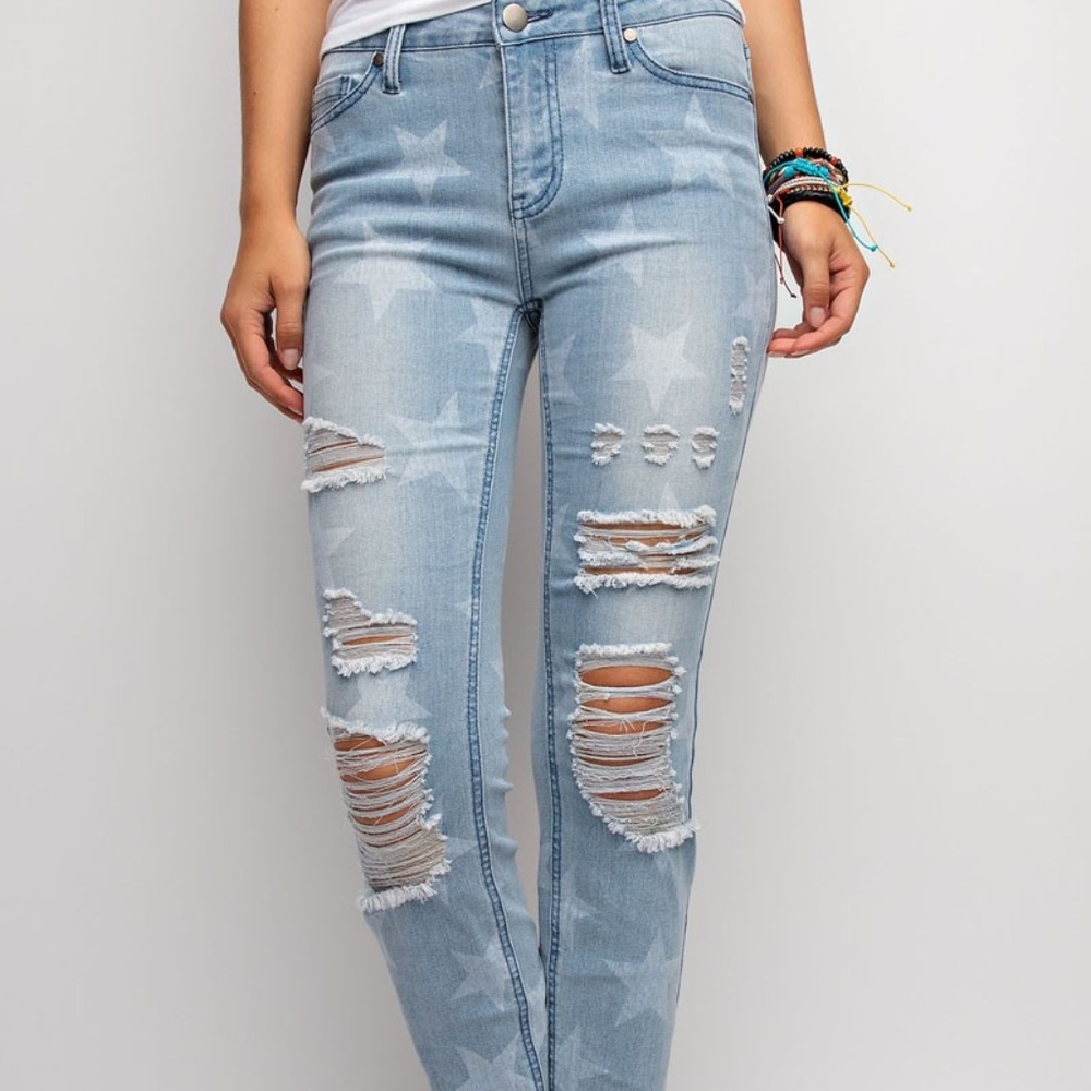 Stars and Distressed Denim
